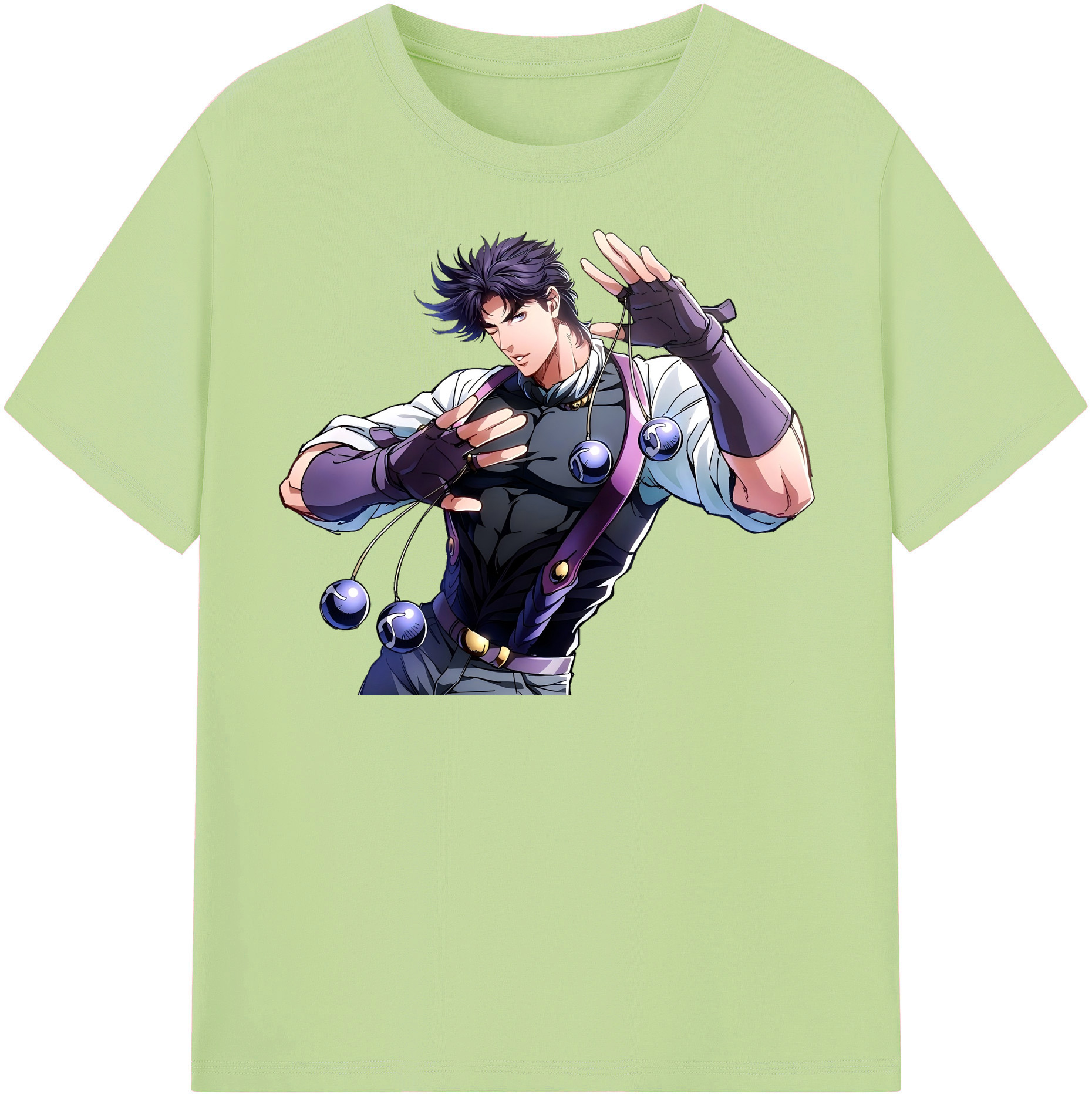 （画像用） ジョジョの奇妙な冒険 JoJo's Bizarre Adventure 綿100％半袖Tシャツ（フロントプリント）